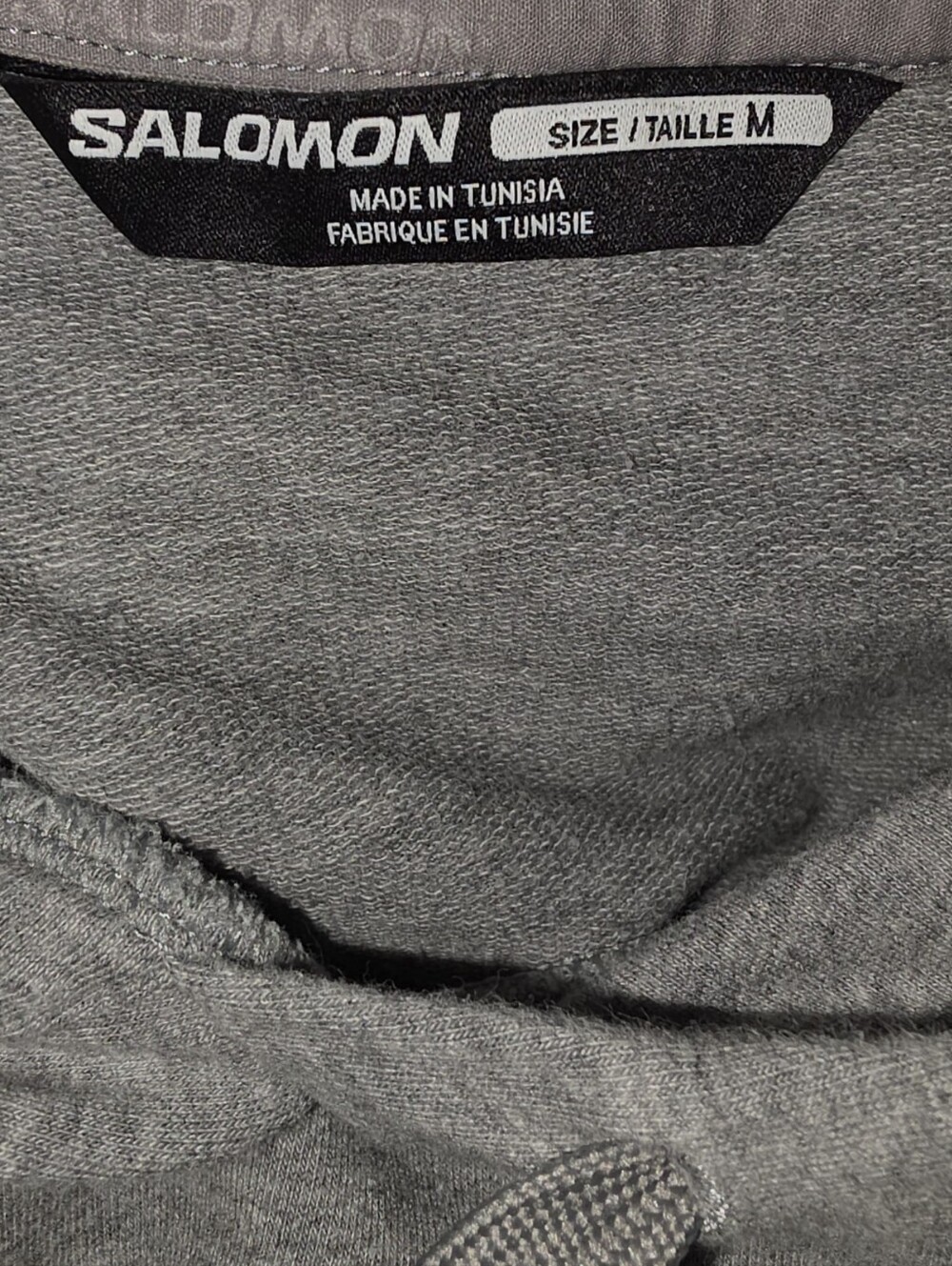 Mens Salomon Medium Performance Hoodie. Excellent Preloved Condition. Light Grey - Picture 6 of 6